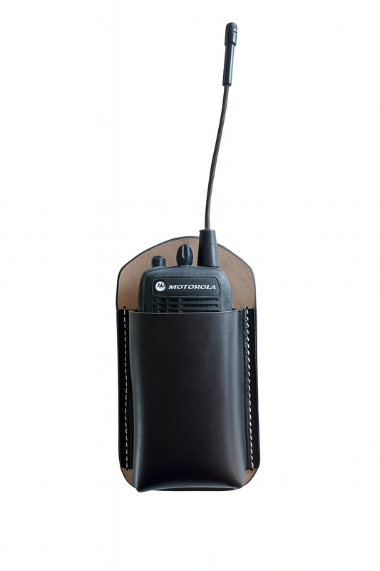 Heavy Duty Leather Radio Holster